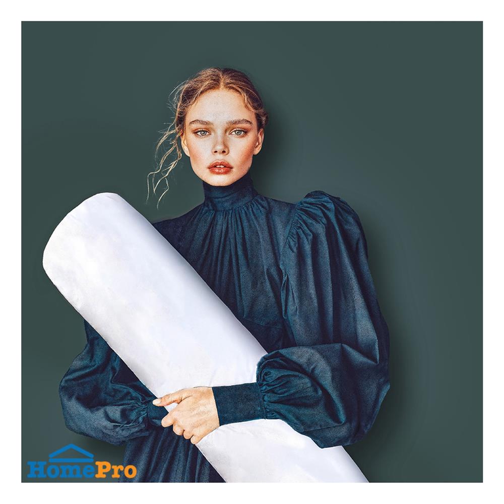 หมอนข้างสุญญากาศ ใยสังเคราะห์ LOTUS สีขาว (1 แถม 1)