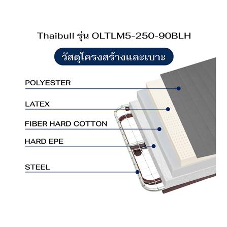 เตียงพับพร้อม TOPPER THAIBULL OLTLM5-250-90BLH สี GREY_8