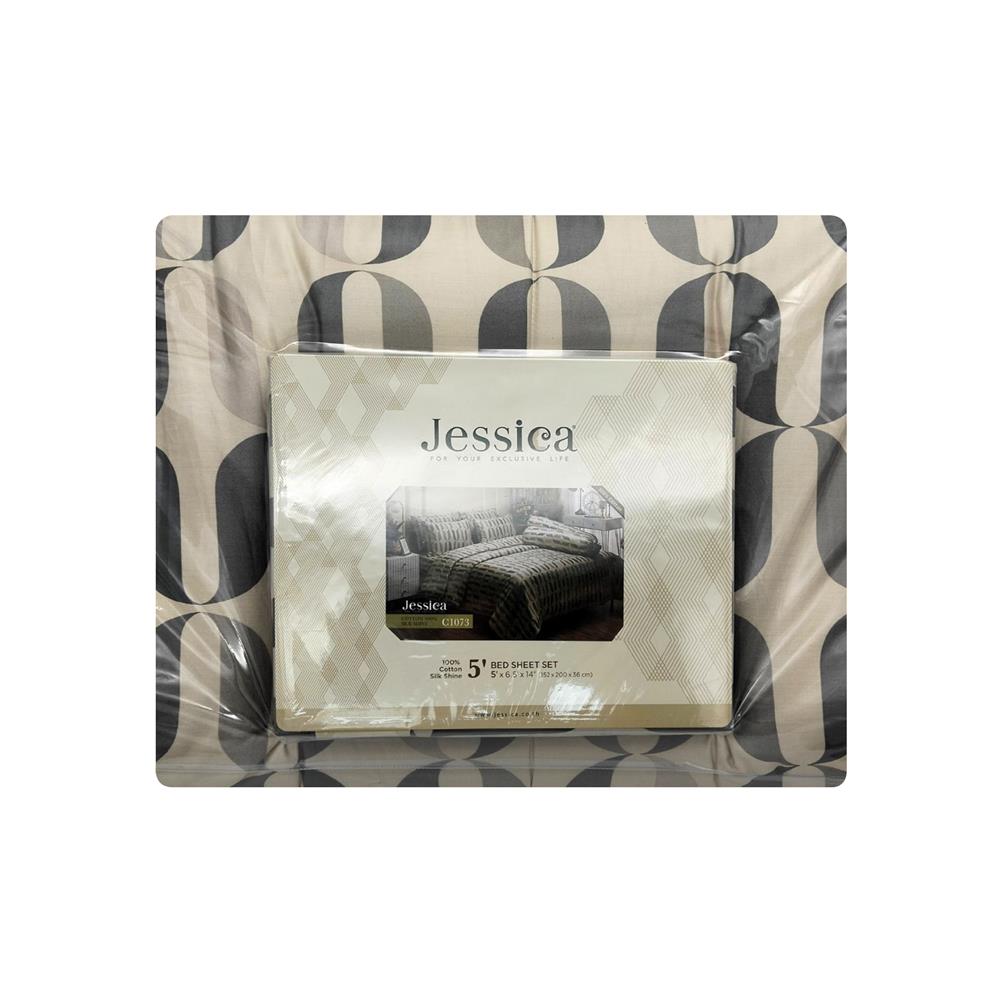 ชุดผ้าปูที่นอน 5 ฟุต (ชุด 6 ชิ้น) JESSICA COTTON 22019-C1073