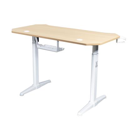 โต๊ะเกมมิ่งปรับระดับไฟฟ้า NUBWO NXGD993 120 ซม. สีขาว/ไม้_3