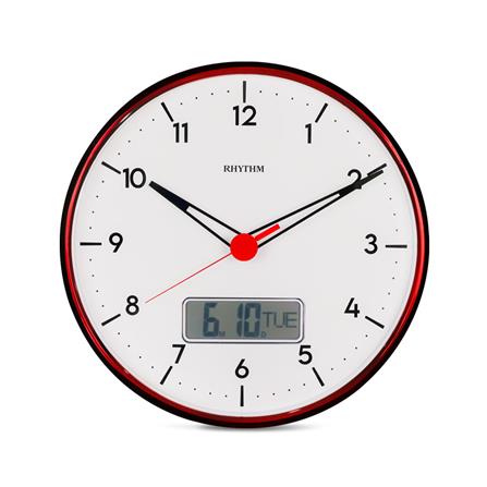 นาฬิกาแขวน RHYTHM CFG730NR02 13 นิ้ว สีดำ_0