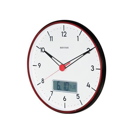 นาฬิกาแขวน RHYTHM CFG730NR02 13 นิ้ว สีดำ_1