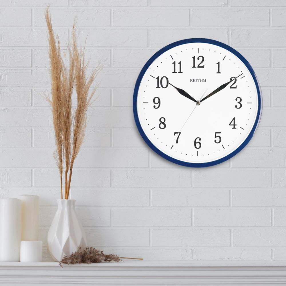 นาฬิกาแขวน RHYTHM CMG622NR11 10 นิ้ว สีน้ำเงิน