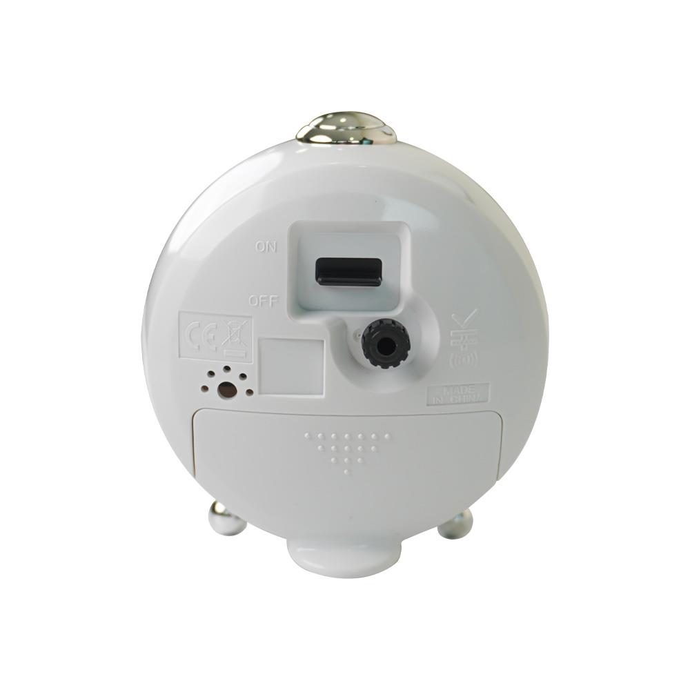 นาฬิกาปลุก RHYTHM CRE313NR03 3.3 นิ้ว สีขาว