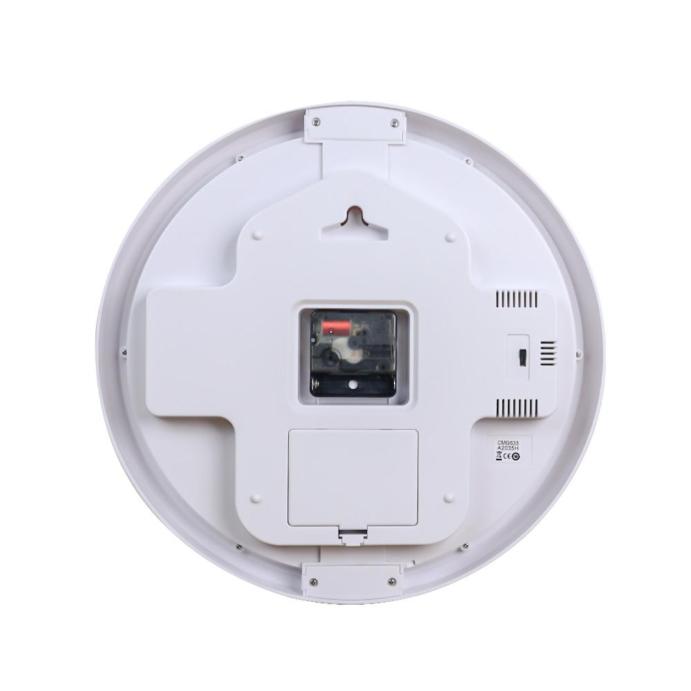 นาฬิกาแขวน RHYTHM CMG633NR03 13 นิ้ว สีเงิน