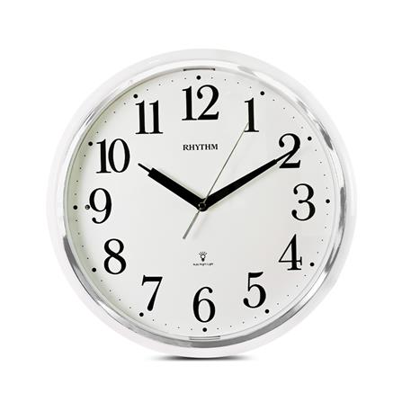 นาฬิกาแขวน RHYTHM CMG633NR03 13 นิ้ว สีเงิน_0