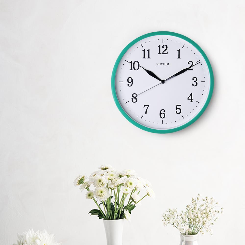นาฬิกาแขวน RHYTHM CMG622NR05 10 นิ้ว สีเขียว