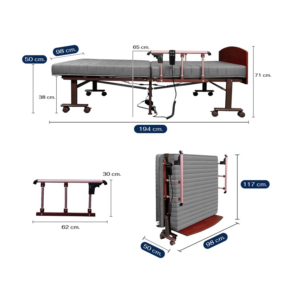 เตียงไฟฟ้า THAIBULL OLTLM5-4502M-90ARLH สีเทา