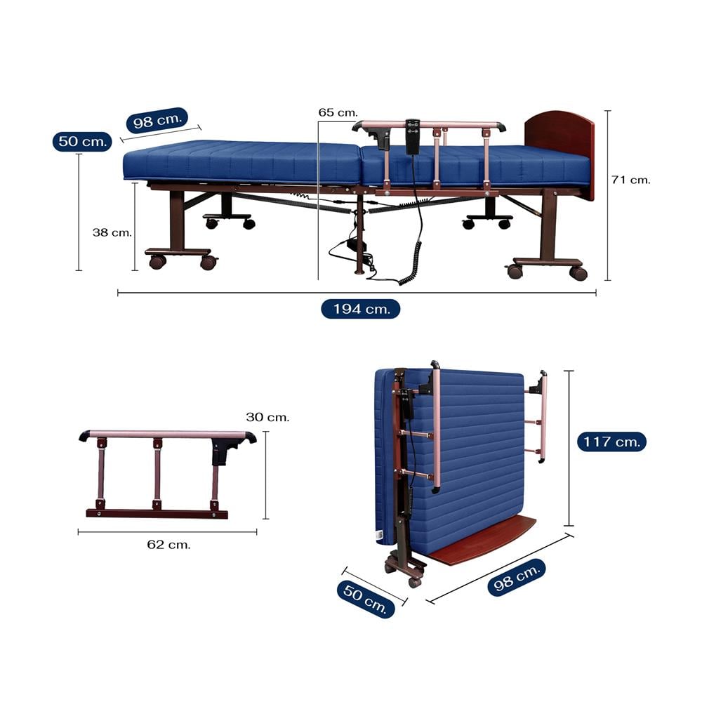 เตียงไฟฟ้า THAIBULL OLTLM5-4502M-90ALH สี BLUE