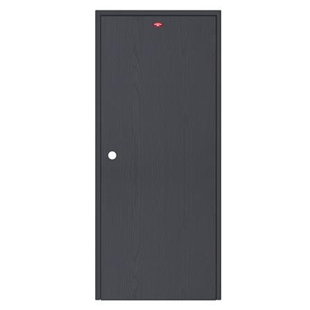 ชุดประตูเหล็ก เจาะลูกบิด PROFESSIONAL DOOR FR1RBK+WD1BK 86.4x203.5 ซม. สีเทาเม็ดทราย (เปิดด้านขวา ออกด้านนอก)_0