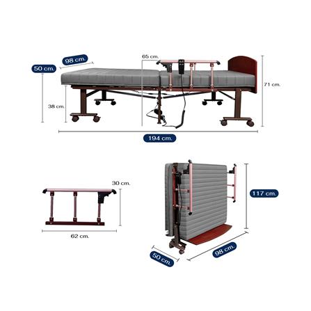 เตียงไฟฟ้า THAIBULL OLTLM5-4502M-90ALH สีเทา_9