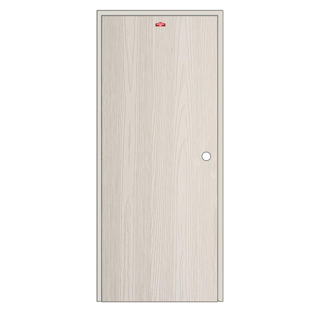 ชุดประตูเหล็ก เจาะลูกบิด PROFESSIONAL DOOR FR2LC+WD2C 96.4x203.5 ซม. สีครีม (เปิดด้านซ้าย ออกด้านนอก)