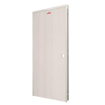 ชุดประตูเหล็ก เจาะลูกบิด PROFESSIONAL DOOR FR1LC+WD1C 86.4x203.5 ซม. สีครีม (เปิดด้านซ้าย ออกด้านนอก)_1
