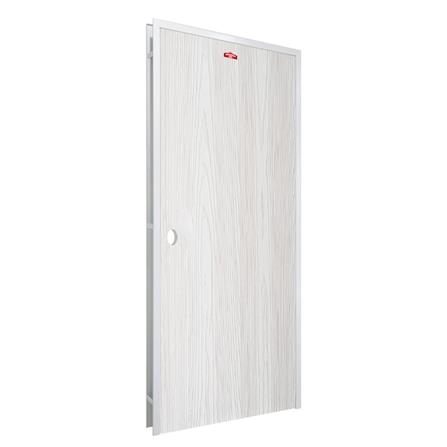 ชุดประตูเหล็ก เจาะลูกบิด PROFESSIONAL DOOR FR1RW+WD1W 86.4x203.5 ซม. สีขาวเม็ดทราย (เปิดด้านขวา ออกด้านนอก)_1