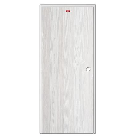 ชุดประตูเหล็ก เจาะลูกบิด PROFESSIONAL DOOR FR2LW+WD2W 96.4x203.5 ซม. สีขาวเม็ดทราย (เปิดด้านซ้าย ออกด้านนอก)_0