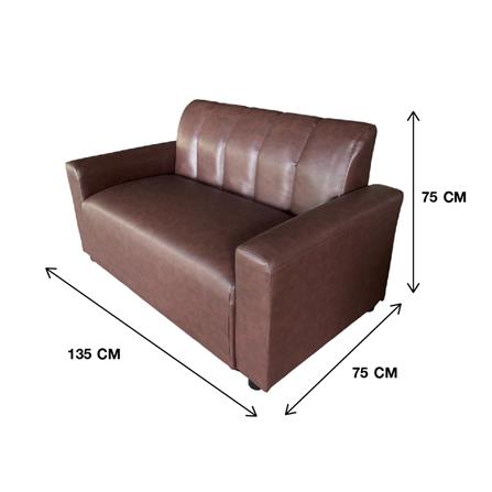 โซฟา 2 ที่นั่ง BOFA SFD 056/23 สีน้ำตาลแดง_3