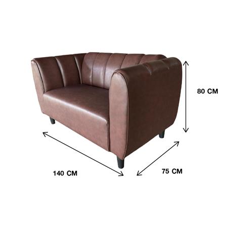 โซฟา 2 ที่นั่ง BOFA SFD 053/23 สีน้ำตาลเข้ม_3