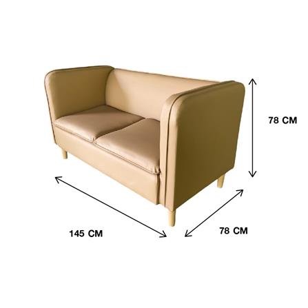 โซฟา 2 ที่นั่ง BOFA SFD 054/23 สีน้ำตาล_3