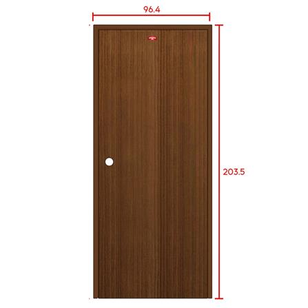 ชุดประตูภายในเหล็ก เจาะลูกบิด PROFESSIONAL DOOR FR2RBW+D238 96.4x203.5 ซม. สีน้ำตาล (เปิดด้านขวา ออกด้านนอก)_6