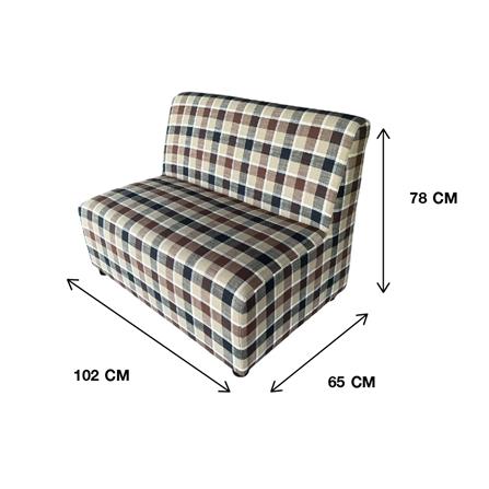 โซฟา 2 ที่นั่ง BOFA SFD 058/23 สีลายสก๊อต_3