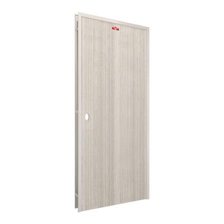 ชุดประตูภายในเหล็ก เจาะลูกบิด PROFESSIONAL DOOR FR1RG+D141 86.4x203.5 ซม. สีเทา (เปิดด้านขวา ออกด้านนอก)_1