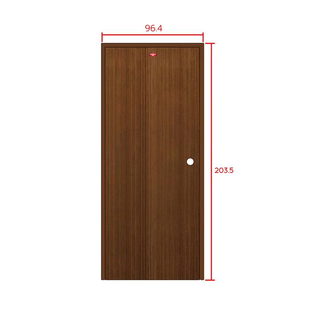 ชุดประตูภายในเหล็ก เจาะลูกบิด PROFESSIONAL DOOR FR2LBW+D238 96.4x203.5 ซม. สีน้ำตาล (เปิดด้านซ้าย ออกด้านนอก)