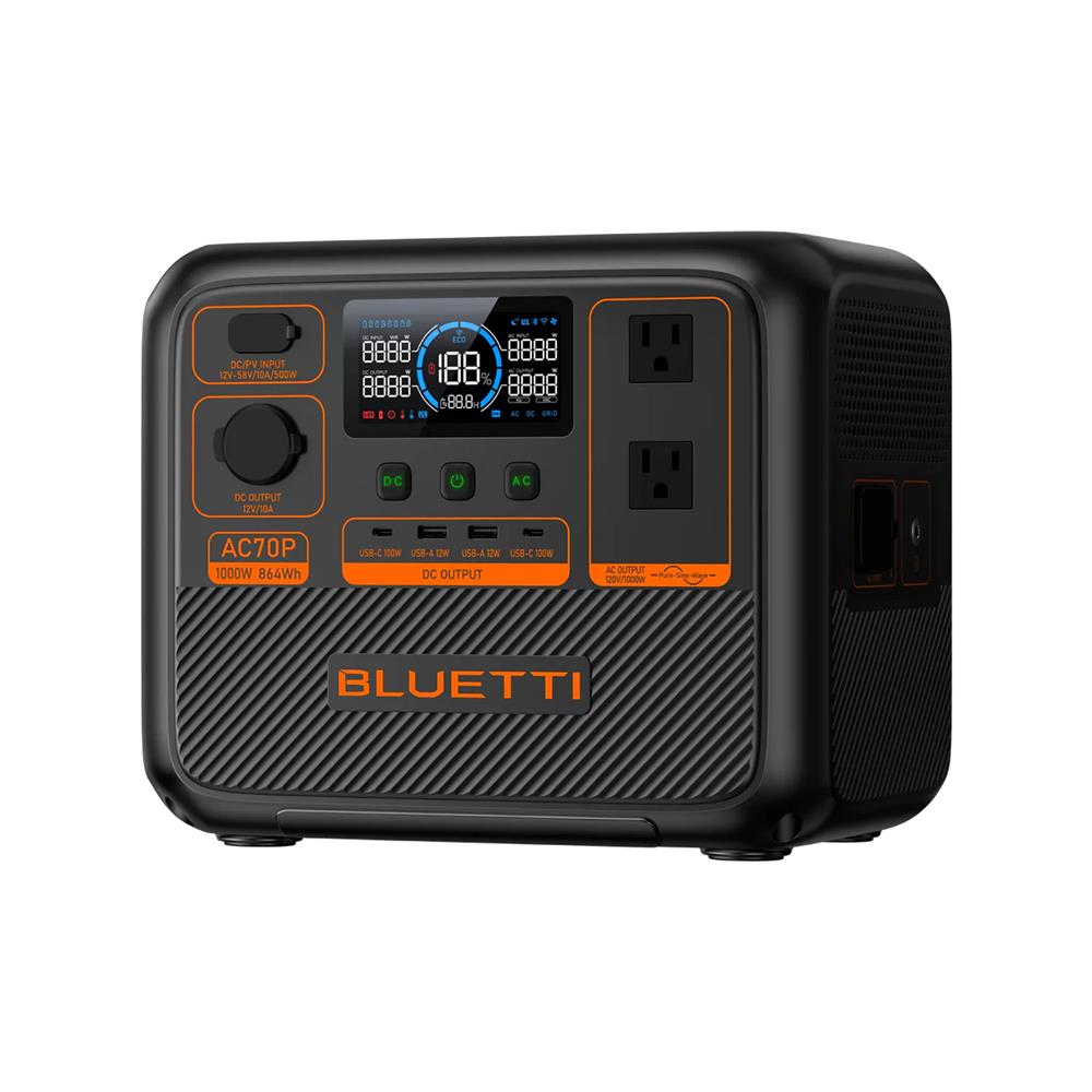 POWER BOX BLUETTI AC70P 1000 วัตต์ สีดำ