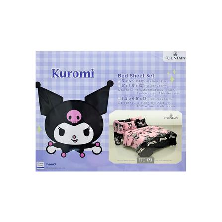 ชุดผ้าปูที่นอน 3.5 ฟุต (ชุด 3 ชิ้น) FOUNTAIN KUROMI 70105-FTC173_3