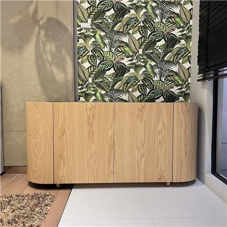 ตู้เตี้ย 2 บานเปิด SB FURNITUR WINBER 19243375 160 ซม. สีวีเนียร์โอ๊ค_4