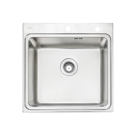 ซิงค์ฝัง 1 หลุม MEX BIX50BM-MF 51.5 ซม. สีเงิน_0