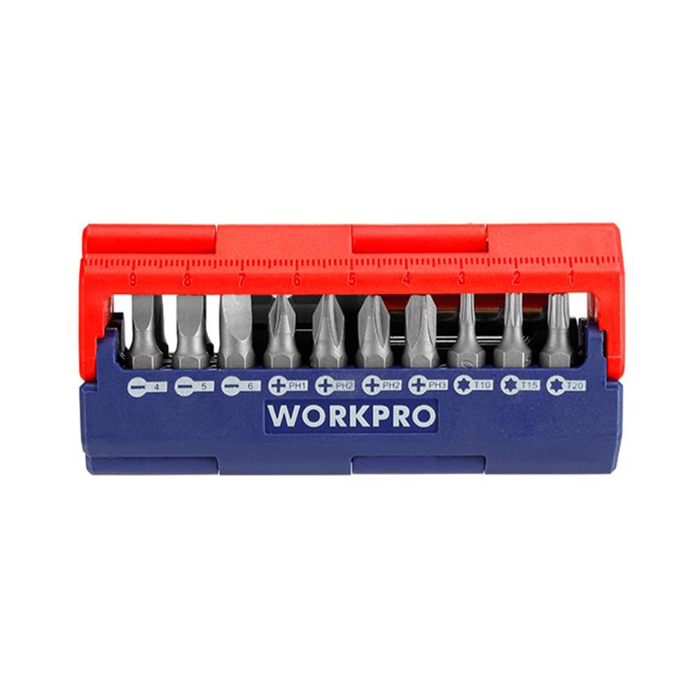 ชุดดอกไขควง 13 ชิ้น แบบพกพา WORKPRO WP221062