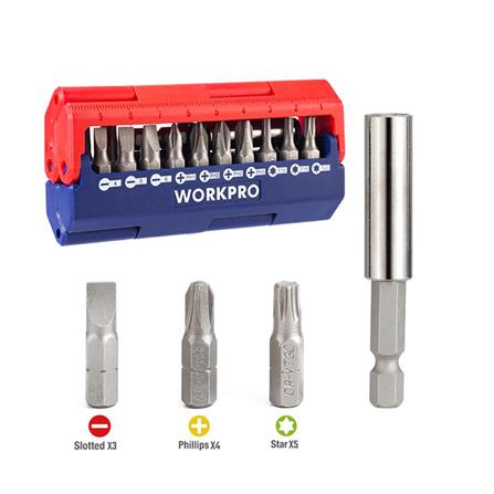 ชุดดอกไขควง 13 ชิ้น แบบพกพา WORKPRO WP221062_2