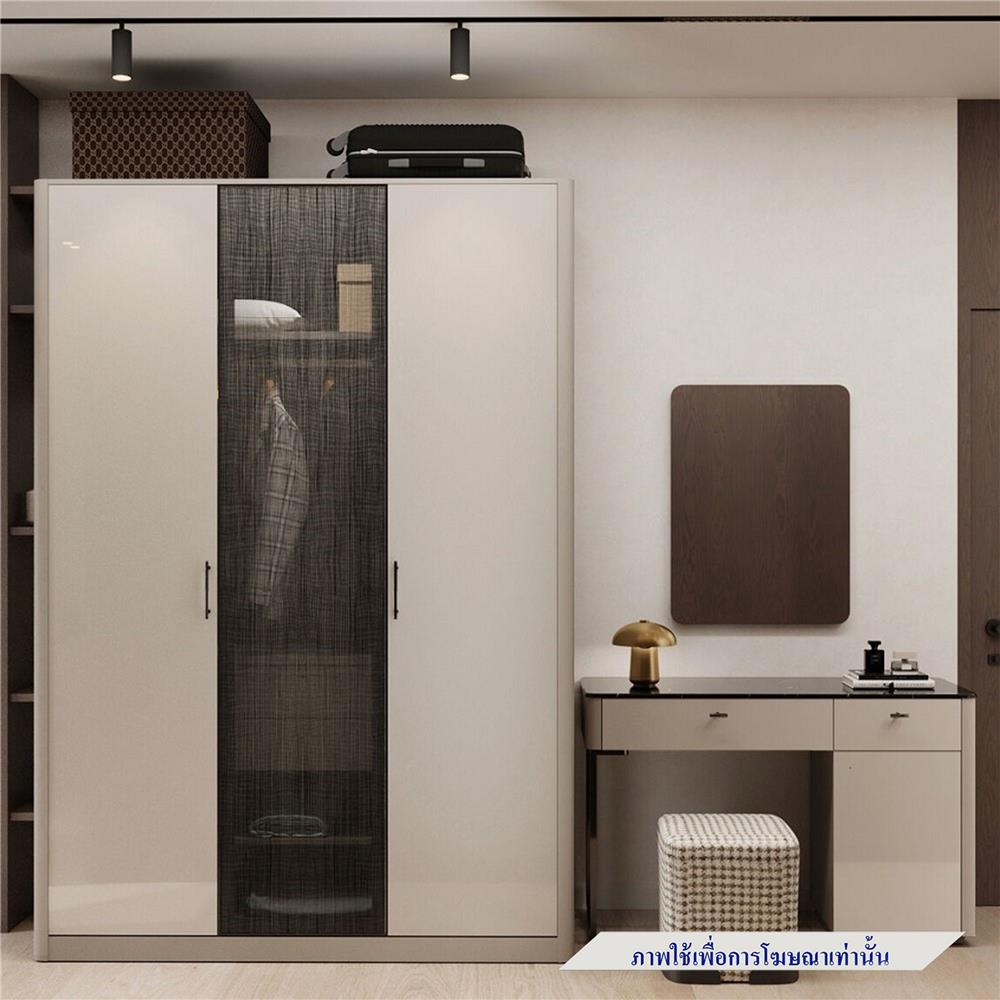 ตู้เสื้อผ้า 3 บานเปิด SB FURNITURE BLESS 19248749 160 ซม. สีเบจ