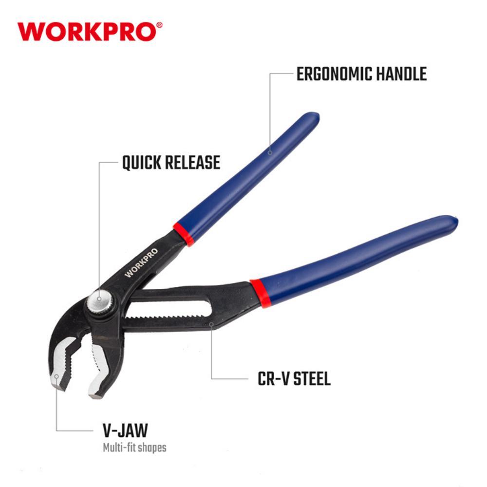 คีมคอม้า V-JAW WORKPRO WP231087 250 มม. (10นิ้ว)