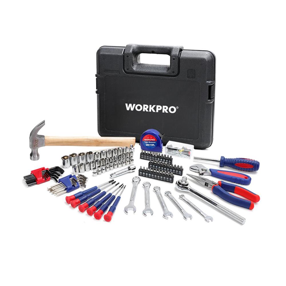 ชุดเครื่องมือช่างประจำบ้าน 165 ชิ้น WORKPRO WP209022