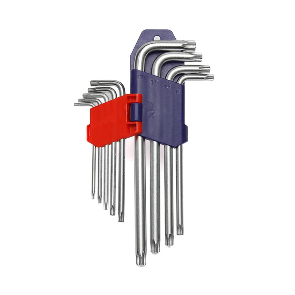 ชุดประแจแอลหัวทอร์ค แบบสั้น WORKPRO WP222002 (ชุด 9 ชิ้น)