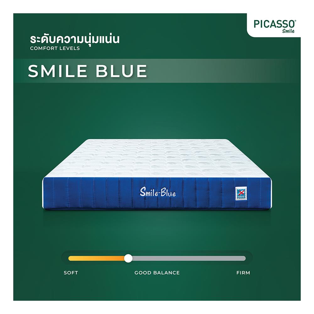 ที่นอน 5 ฟุต PICASSO COMFORT SMILE BLUE