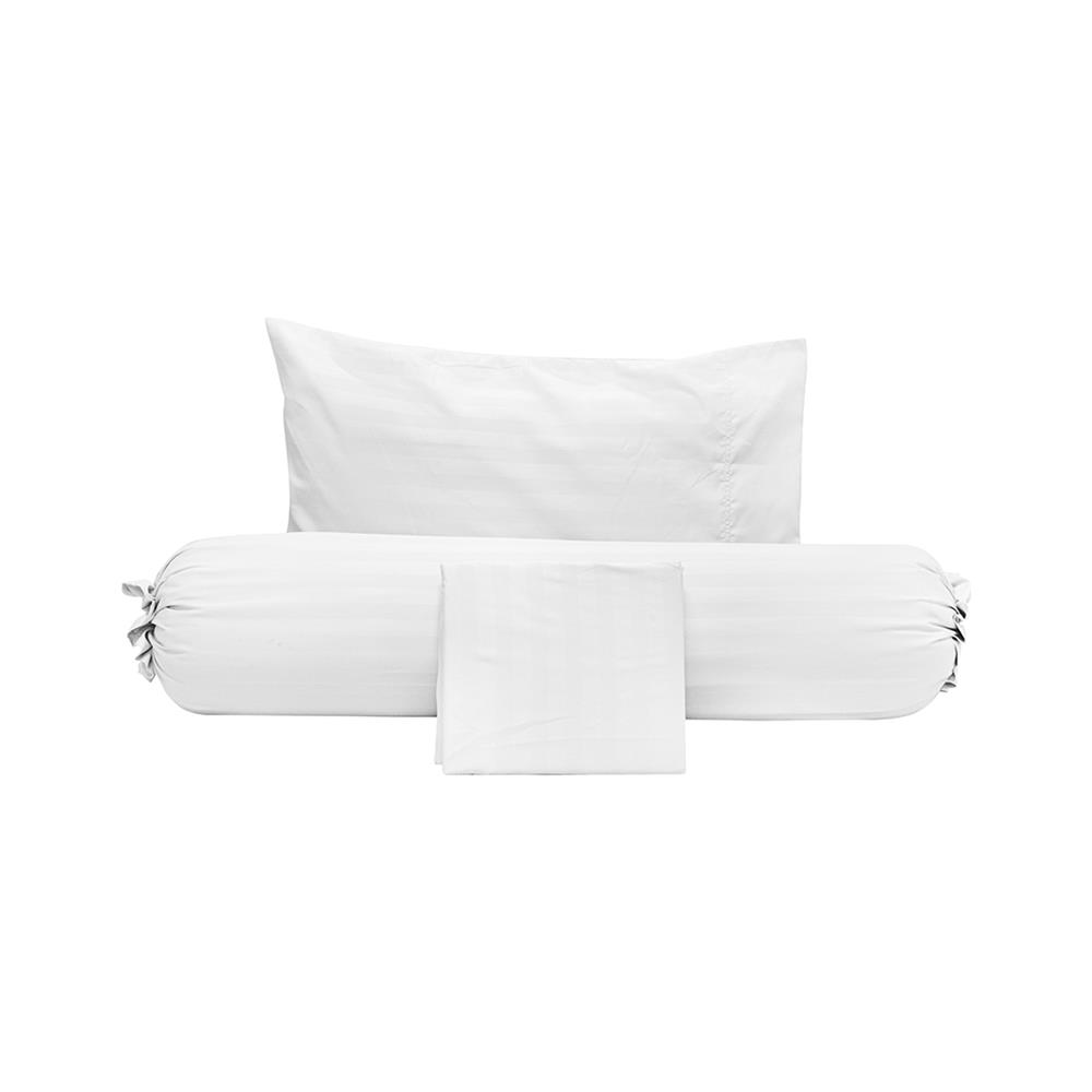 ชุดผ้าปูที่นอน 3.5 ฟุต (ชุด 3 ชิ้น) PICASSO SMILE สี WHITE