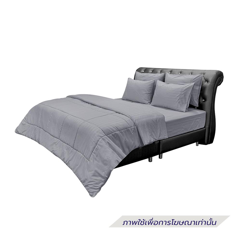 ชุดผ้าปูที่นอน 6 ฟุต (ชุด 6 ชิ้น) PICASSO SMILE สี GREY