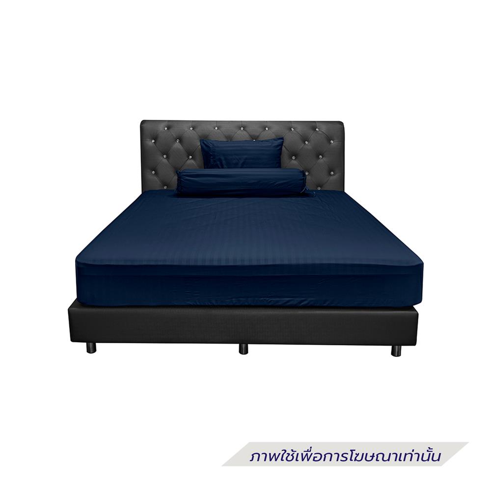 ชุดผ้าปูที่นอน 3.5 ฟุต (ชุด 3 ชิ้น) PICASSO SMILE สี NAVY BLUE