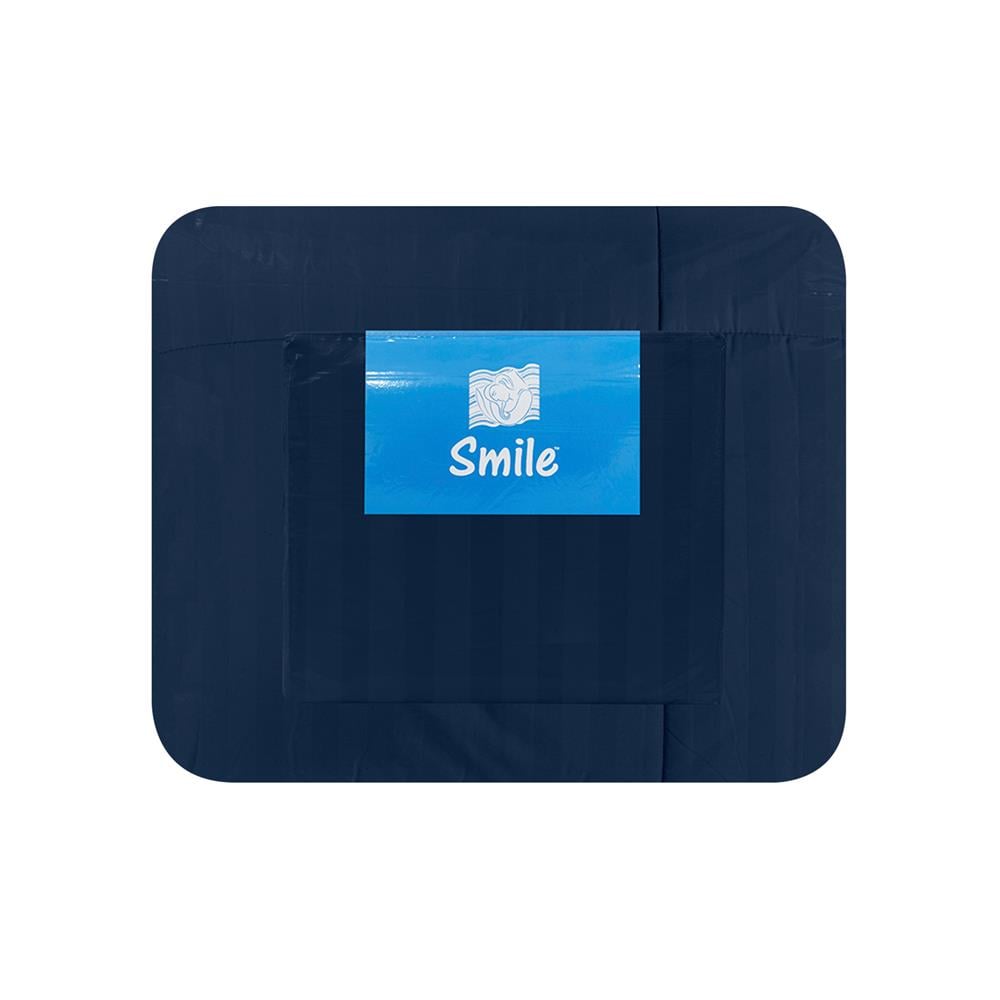 ชุดผ้าปูที่นอน 3.5 ฟุต (ชุด 3 ชิ้น) PICASSO SMILE สี NAVY BLUE