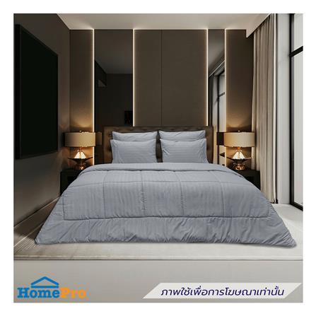 ชุดผ้าปูที่นอน 6 ฟุต (ชุด 5 ชิ้น) PICASSO SMILE สี GREY_0