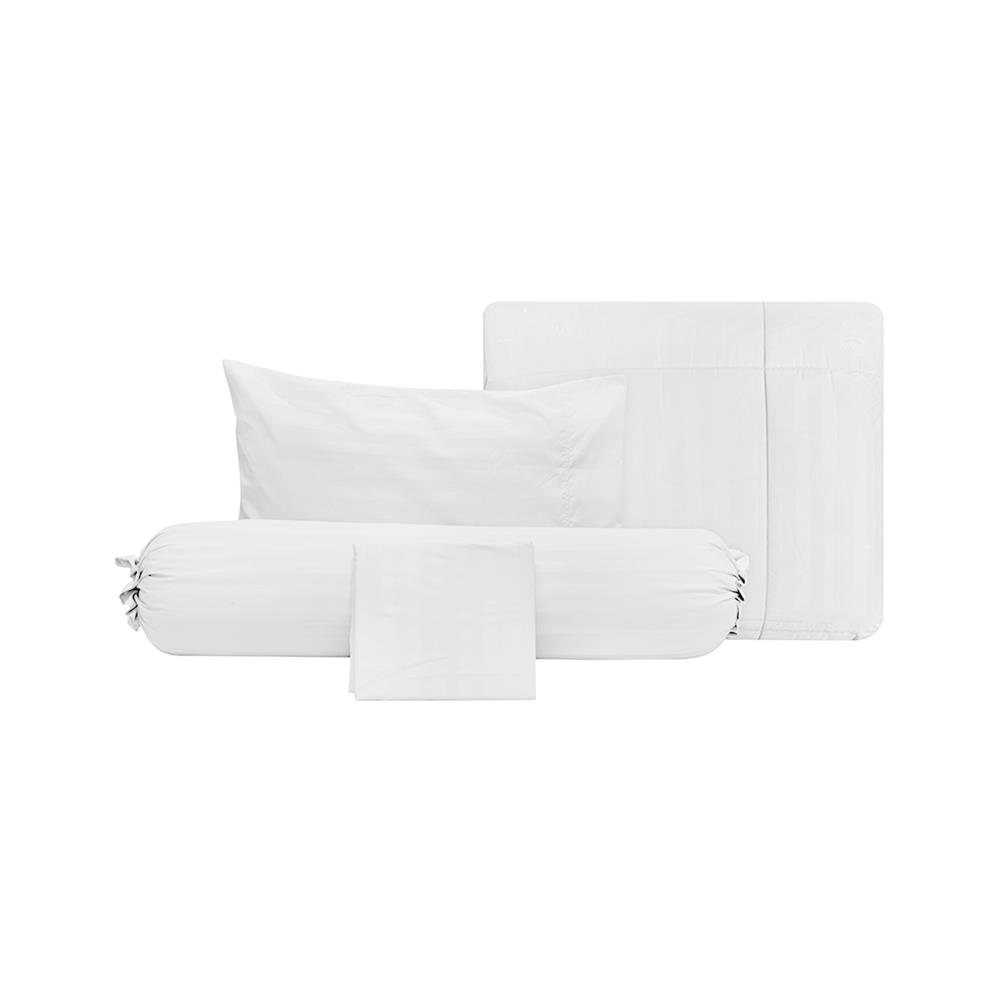 ชุดผ้าปูที่นอน 3.5 ฟุต (ชุด 4 ชิ้น) PICASSO SMILE สี WHITE