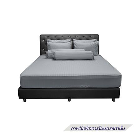 ชุดผ้าปูที่นอน 5 ฟุต (ชุด 5 ชิ้น) PICASSO SMILE สี GREY_1