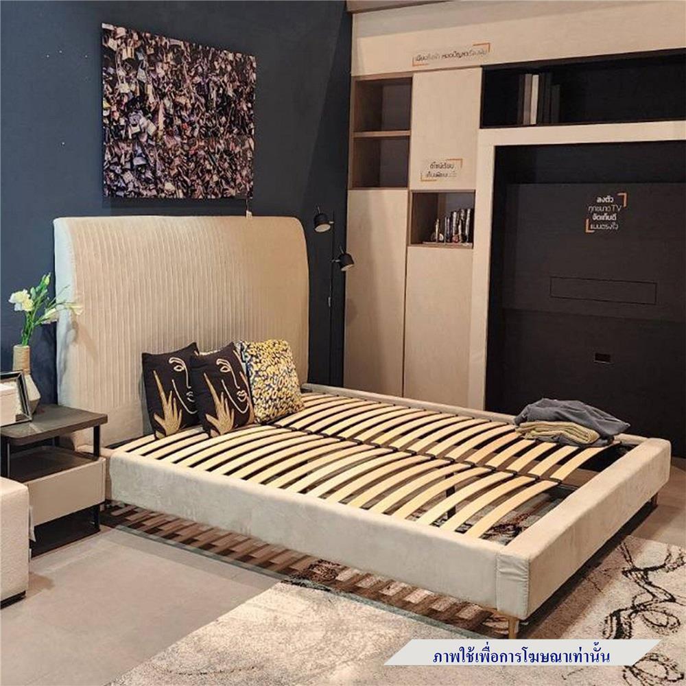 เตียง 5 ฟุต SB FURNITURE GRACELYN 19236491 สีครีม