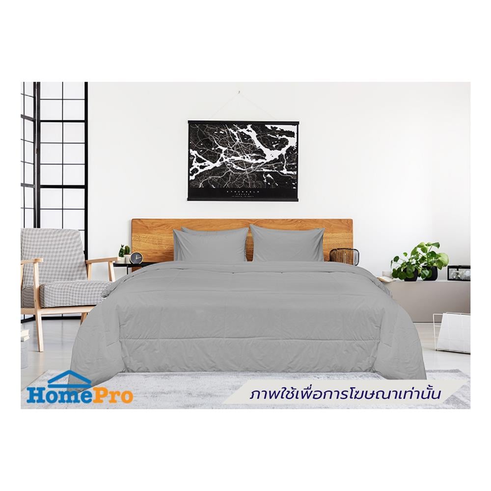 ชุดผ้าปูที่นอน 3.5 ฟุต (ชุด 4 ชิ้น) PICASSO SMILE สี GREY