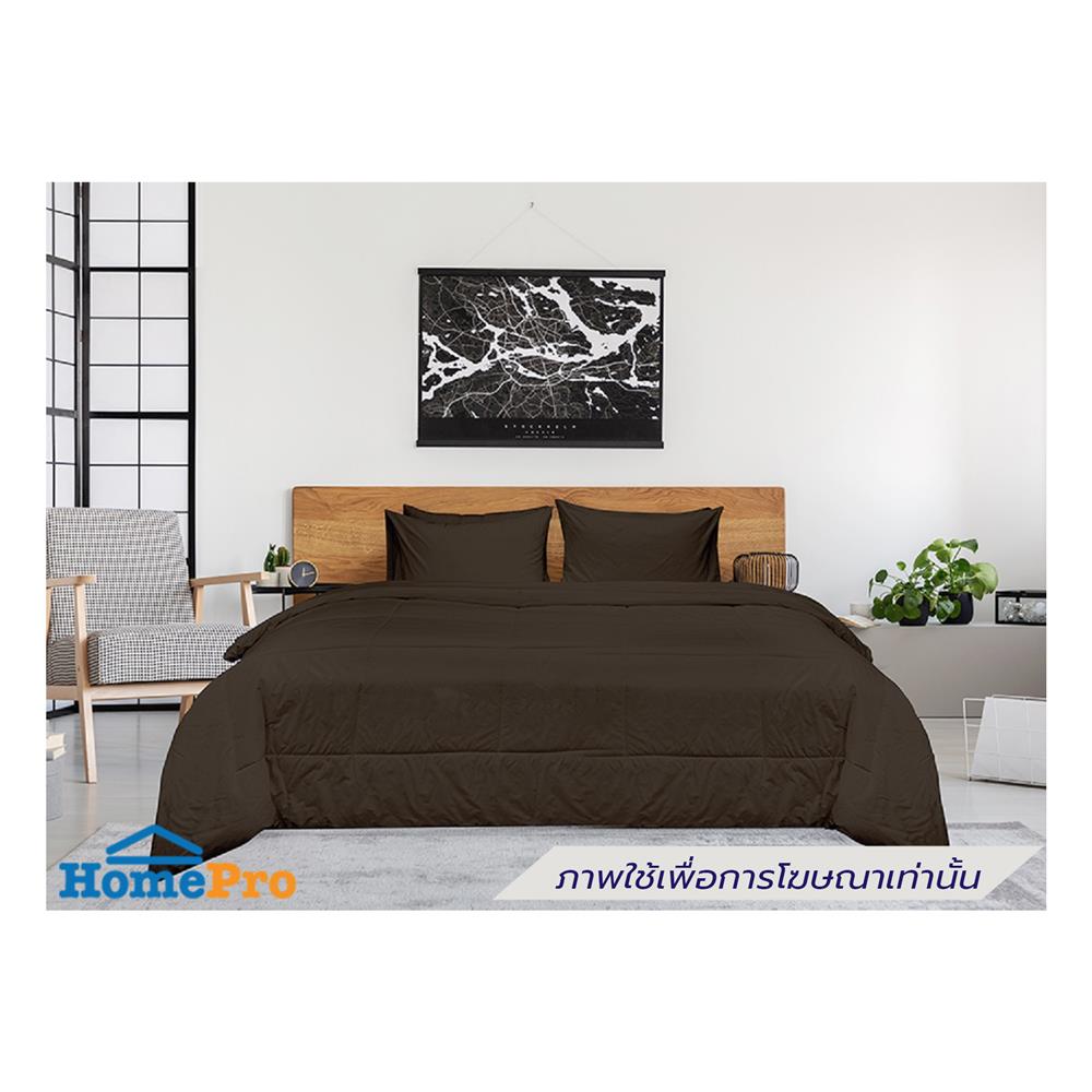 ชุดผ้าปูที่นอน 6 ฟุต (ชุด 5 ชิ้น) PICASSO SMILE สี BROWN