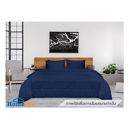 ชุดผ้าปูที่นอน 3.5 ฟุต (ชุด 4 ชิ้น) PICASSO SMILE สี NAVY BLUE_0