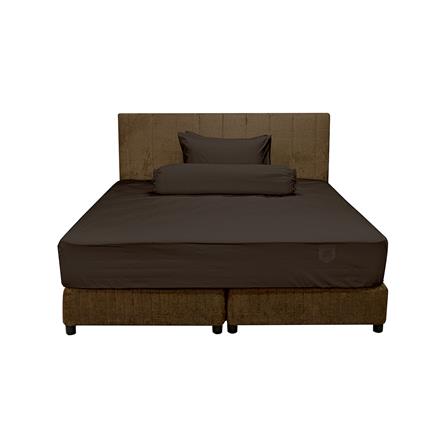 ชุดผ้าปูที่นอน 3.5 ฟุต (ชุด 3 ชิ้น) PICASSO SMILE สี BROWN_1