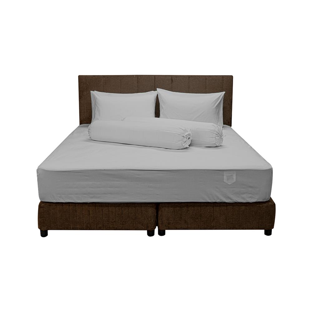 ชุดผ้าปูที่นอน 5 ฟุต (ชุด 5 ชิ้น) PICASSO SMILE สี GREY